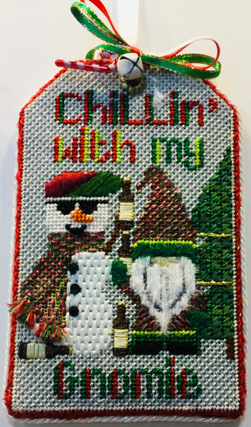 TAG Chillin Gnomes 5.5” x 3.5” 18 Mesh Sew Much Fun