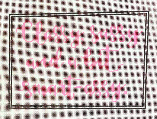 APBU37 Classy, sassy, and a bit smart-assy 4.75 x 7 18 mesh A Poore Girl Paints