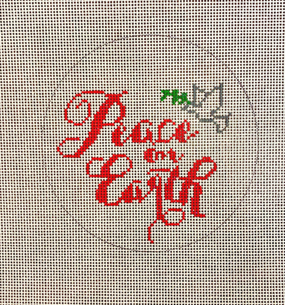 APCH25 Peace on Earth 18 mesh 4.5 round A Poore Girl Paints