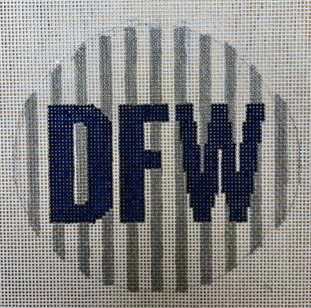 APCI10 DFW Dallas Fort Worth International Airport 18 mesh 4.5 round A Poore Girl Paints