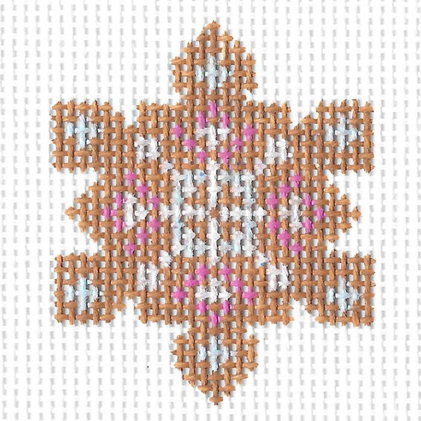 KCA8023 Snowflake Cookie #4 2.5" Square 18 Mesh KELLY CLARK STUDIO, LLC