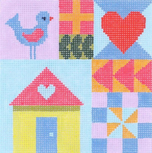 AC058 PATCHWORK HOME 6X6  13 Mesh Abigail Cecile