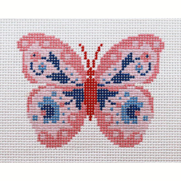 AC113 PINK BUTTERFLY I Appx 2.5 x 3.25 18 Mesh Abigail Cecile