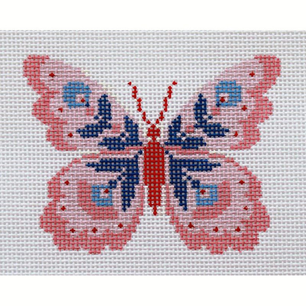 AC115 PINK BUTTERFLY III Appx 2.5 x 3.25 18 Mesh Abigail Cecile