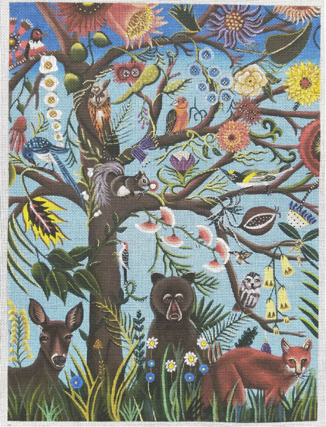 CN-1510 Tree of Life 12" x 16" 12 x 16 13 mesh By Catherine Nolin