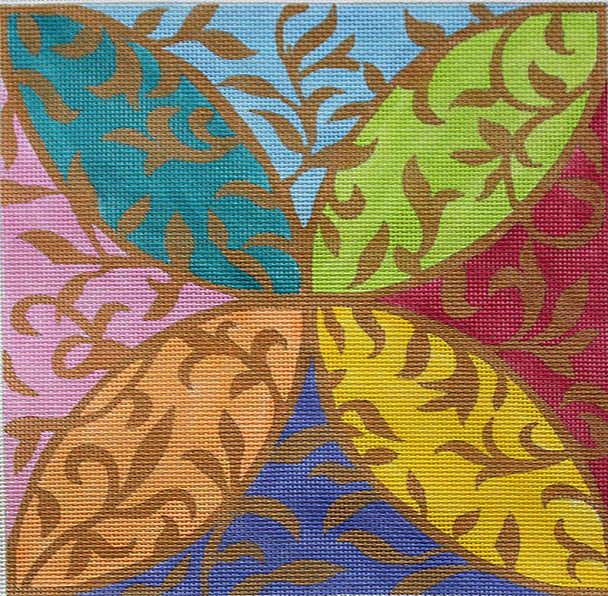 SC269 LEAFY ARABESQUE 10 X 10 13 Mesh SALLY COREY