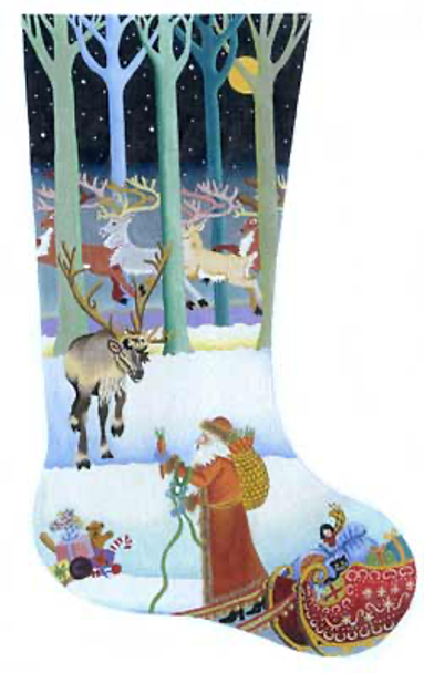JULIE THOMPSON 188003 Passing Out the Carrots Stocking 23" long 13 Mesh  Stocking