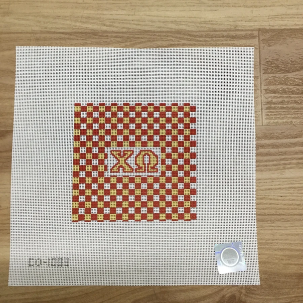 KCN Designers CO1003 Chi Omega Gingham Square 18 Mesh