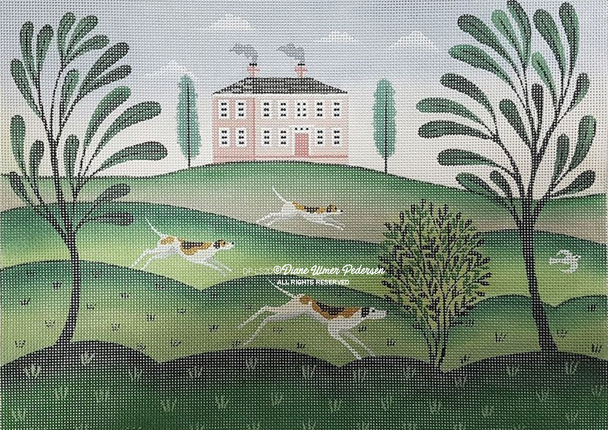 DPLS20 Chasing the Dove 12 x 9 18 Mesh Diane Ulmer Pedersen