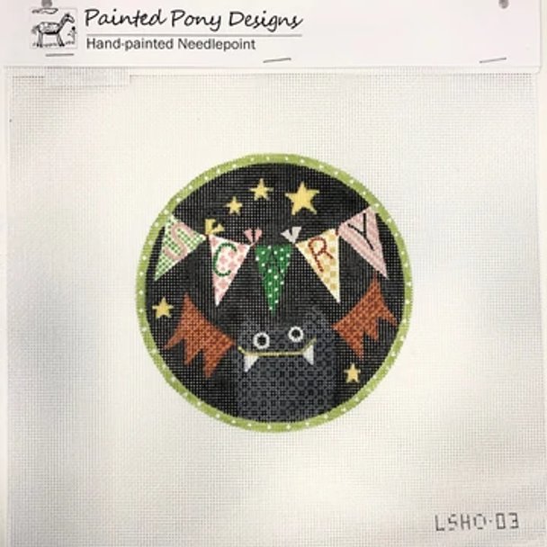 LSHO03 Scary Bat 5” rd 18 Mesh  Lori Seibert