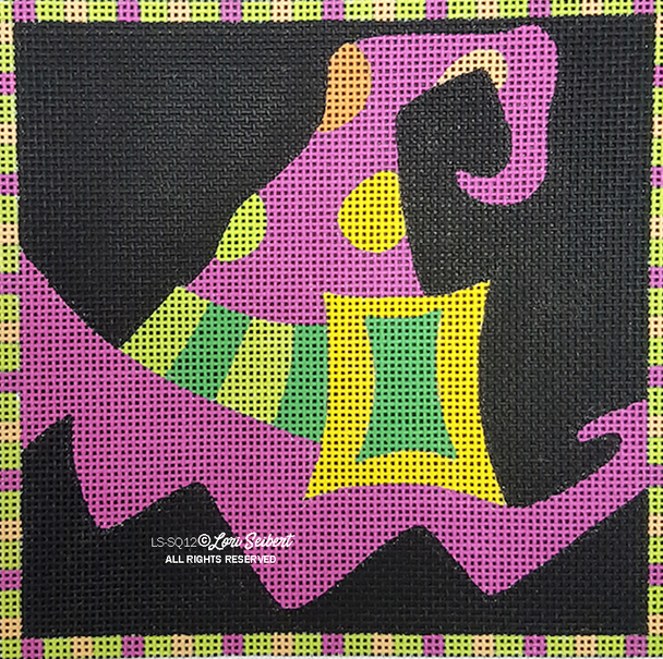 LSSQ12 Witch’s Hat 5 x 5 18 Mesh  Lori Seibert