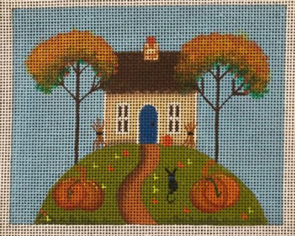 MC-HS12  Sweet Fall square  5"x 5" 18 Mesh Mary E. Charles