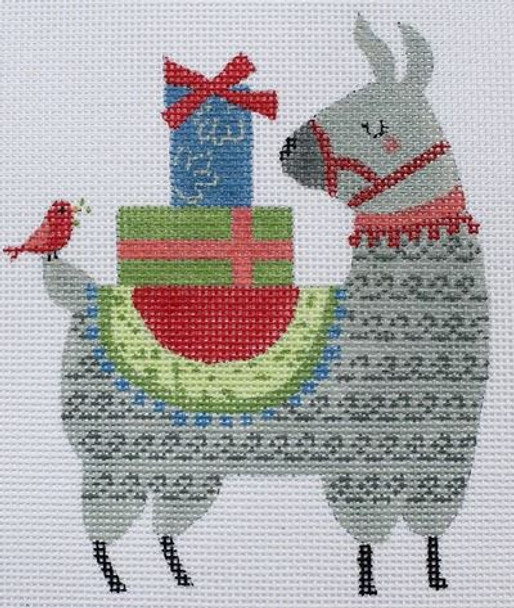 SN-AN19 Christmas Gifts Llama 4.25x5 18 Mesh Suzanne Nicoll