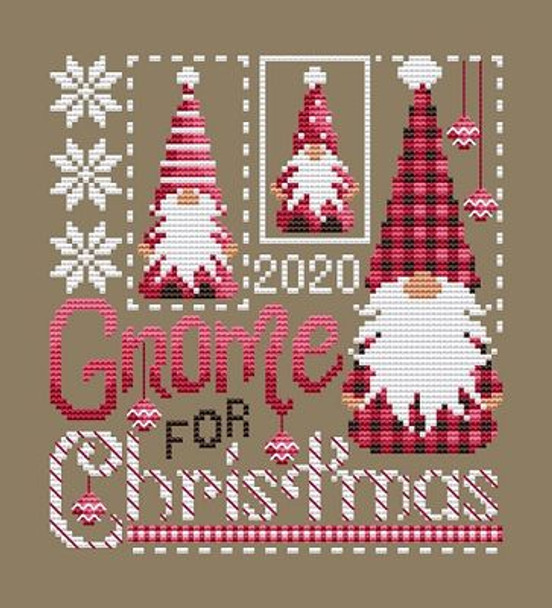 Gnome for Christmas 82w x 90h Shannon Christine Designs SCD-GFC 22-2445