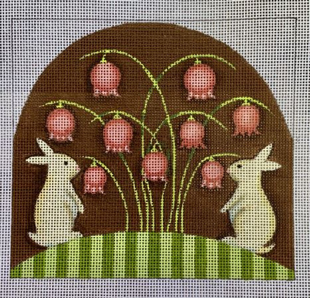 TK-AN03 Bunnies & Pinkies  5.5x5 18 Mesh Teresa Kogurt