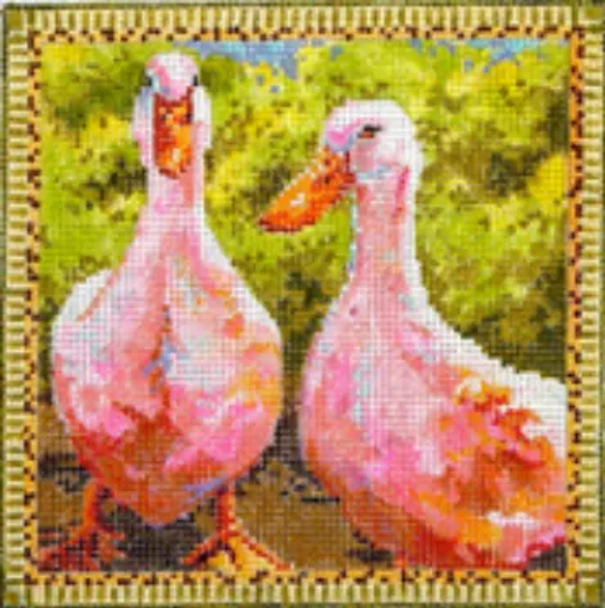 AN161 Geese-Animals 7 x 7 13 Mesh Colors of Praise