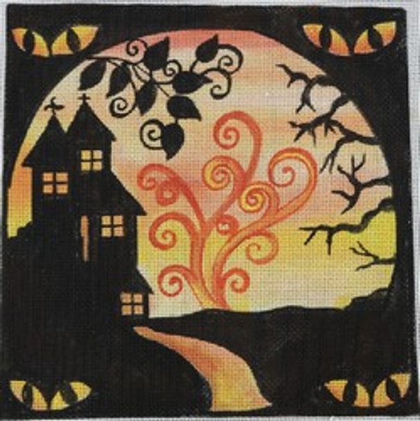 R869 8 x 8 Halloween Scene 18 Mesh Robbyn's Nest Designs