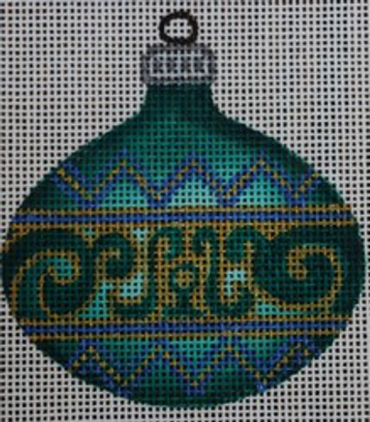 R193 Green Ornament 3 x 3.25  18 Mesh Robbyn's Nest Designs