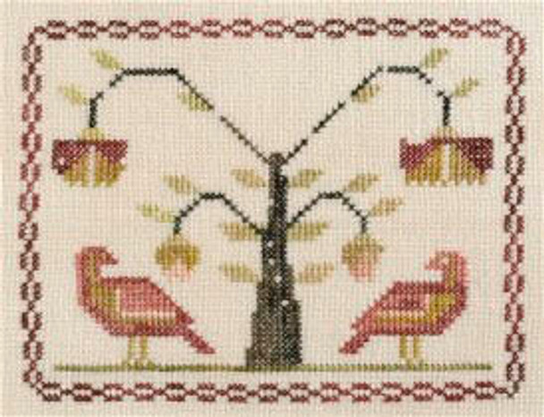 Eliza's Bird Sampler 83w x 66h Dames of the Needles 11-1463 