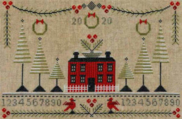 Cranberry Christmas Sampler by Artful Offerings 20-2892 AR20178