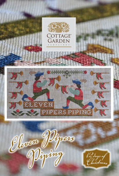 Eleven Pipers Piping 153w x 71h by Cottage Garden Samplings 20-2450 YT W