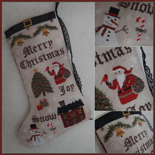 Christmas Stocking 156W x 250H by Fairy Wool In The Wood 20-1829