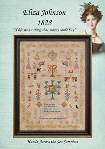 Eliza Johnson 1828 by Hands Across The Sea Samplers 20-2601 YT