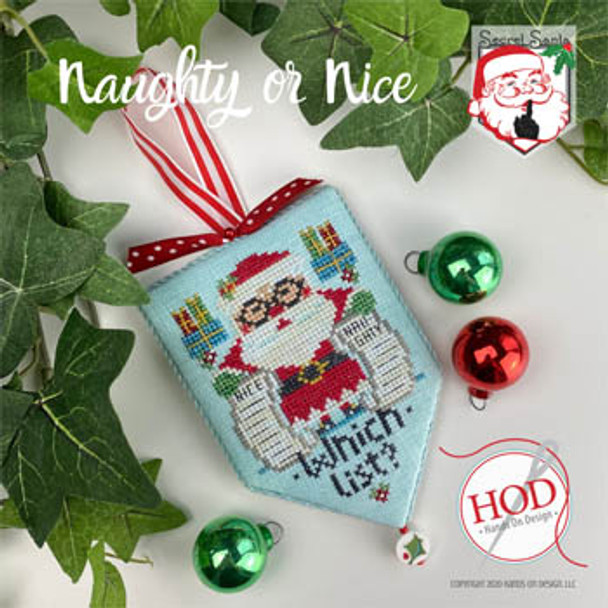 Naughty Or Nice Secret Santa 41 x 61 by Hands On Design 20-2282