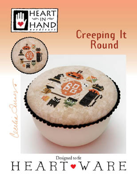 Creeping It Round (w/embellishments) by Heart In Hand Needleart 20-2543