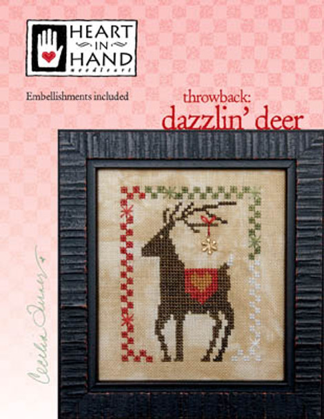 Dazzlin Deer (w/emb) by Heart In Hand Needleart 20-2925