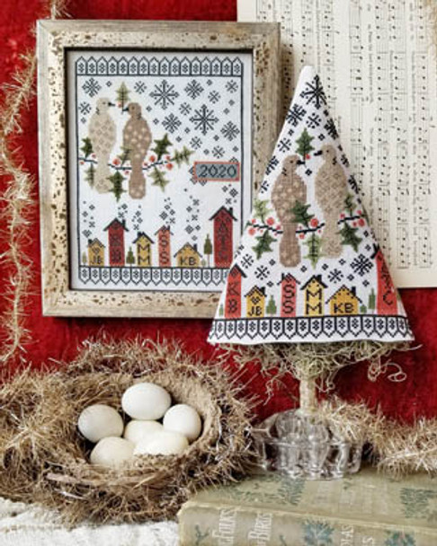 Second Day Of Christmas Sampler & Tree97W x 132H  by Hello From Liz Mathews 20-2579 YT