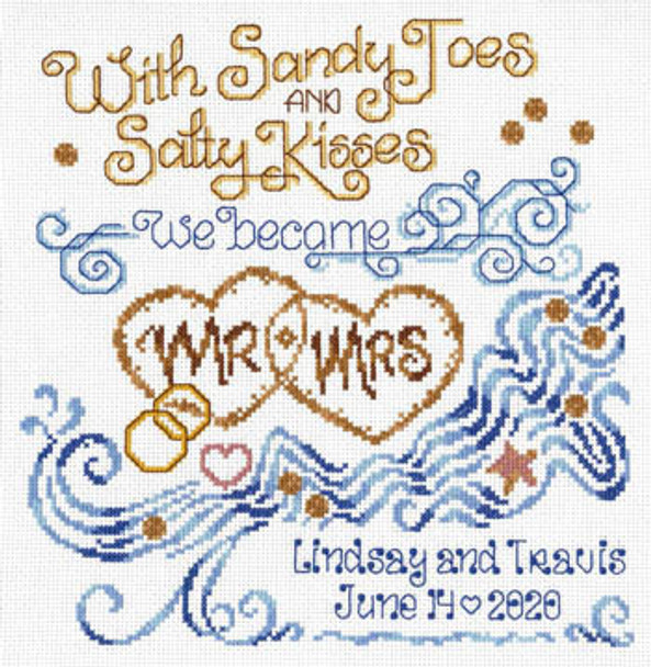 Salty Kisses Wedding 135w x 139h by Imaginating 21-1225 YT