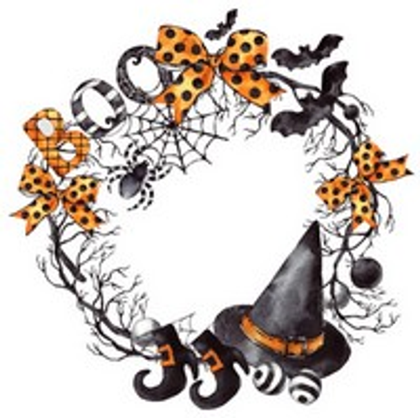 Halloween Wreath Magnet by Les Petites Croix De Lucie 23-2982