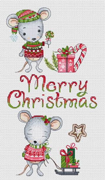 Merry Christmas Mouses by Les Petites Croix De Lucie 20-2997