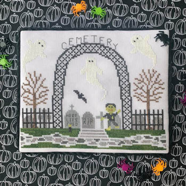 Cemetery 100w x 80h by Little Stitch Girl 20-2135 YT