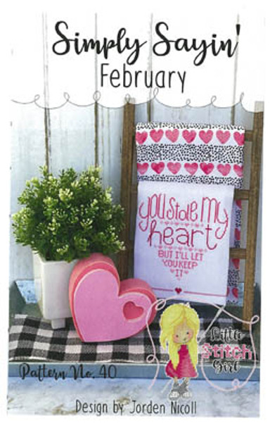 YT Simply Sayin February 89w x 84h by Little Stitch Girl