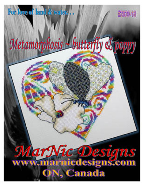 Metamorphosis - Butter & Poppy 76w x 73h by MarNic Designs 20-2786