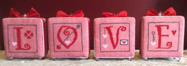 Love Squared 50w x 50h by Needle Bling Designs 21-1155 YT NBD175