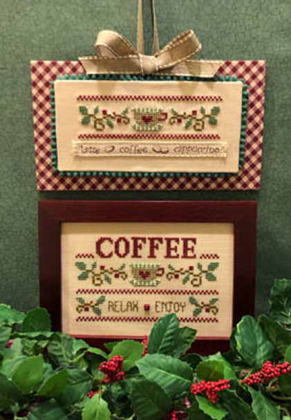 Coffee Relax Enjoy (button & twill tape included) by ScissorTail Designs 20-2289 SCR87