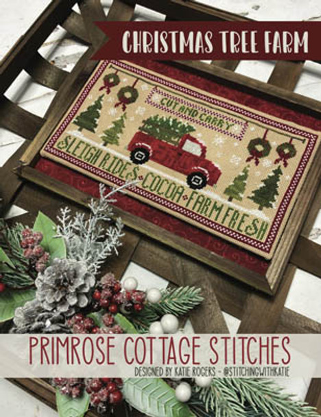 Christmas Tree Farm 145w x 74h by Primrose Cottage Stitches 21-1133 YT