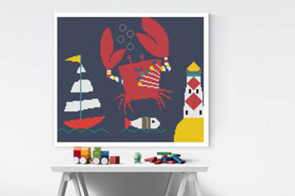 Crazy Crab by Susanamm Cross Stitch 20-2244