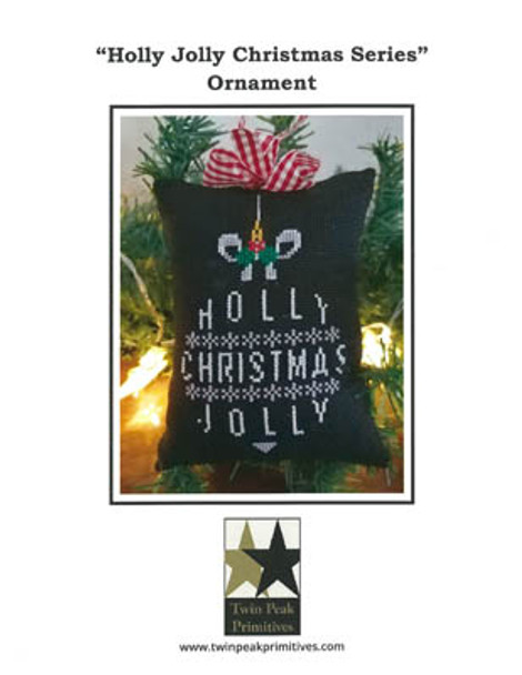 Holly Jolly Christmas - Ornament by Twin Peak Primitives 20-2739
