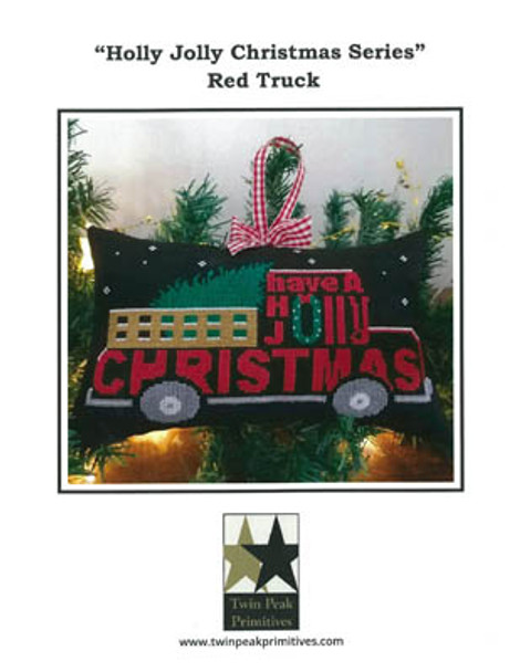 Holly Jolly Christmas - Red Truck by Twin Peak Primitives 20-2741