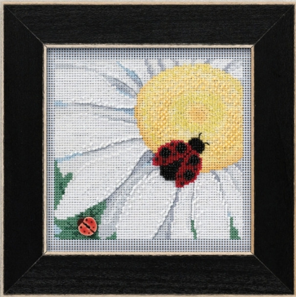 MH142116 Ladybug on Daisy (2021) Mill Hill Buttons and Bead Kit 