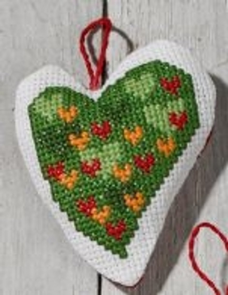 010250 Hearts Ornament Permin Kit