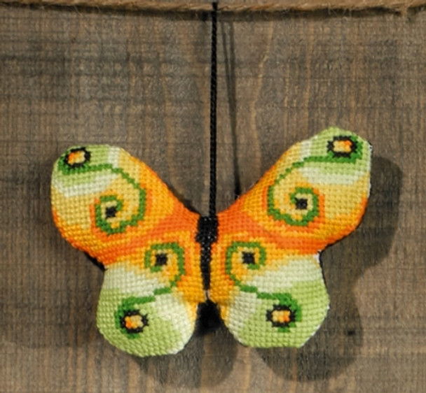 019405 Light Green Butterfly Ornamen Permin Kit