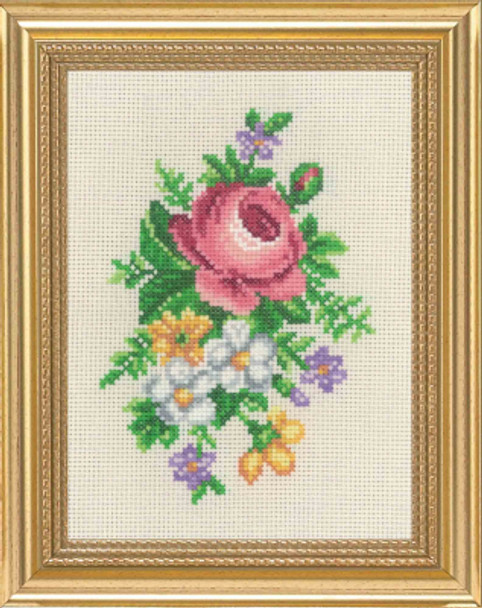 131137 Rose & White Flowers Kit Permin 