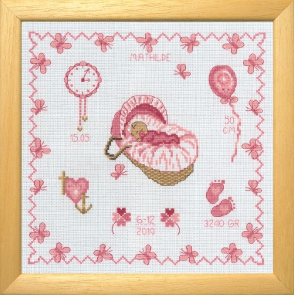 929145 Mathilde - Birth Announcement Kit Permin 