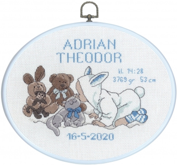 928806 Adrian Birth Announcement Kit Permin