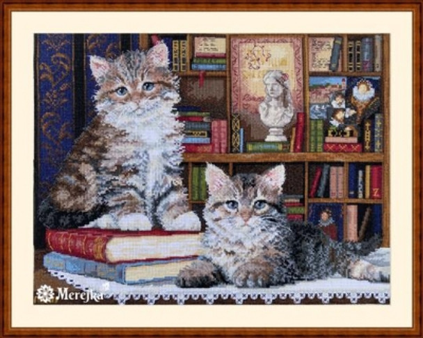 MK191 Romeo & Juliet  13.8" x 10.4"; Ecru Aida; 16ct Count Merejka Cross Stitch Kit